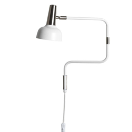 Ray Vägg vit/Silver