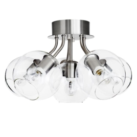 Tage 50 Plafond nickel/klar 6-LåG