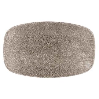 Tallrik flat Raku Quartz Black rektangulär
