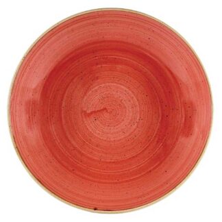 Tallrik halvdjup ø31 cm Stonecast Berry Red