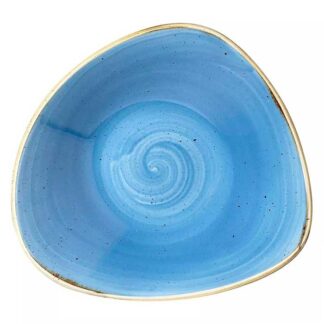 Tallrik djup Stonecast Cornflower Blue triangle
