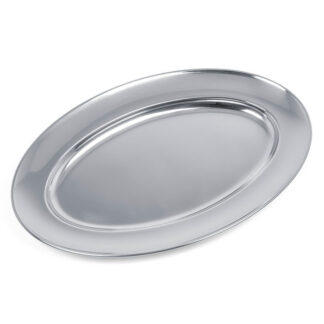 Serveringsfat rostfritt 35x22,5 cm ovalt