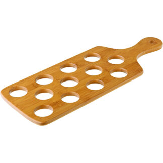 Bamboo Shot Paddle to hold 12 Shots